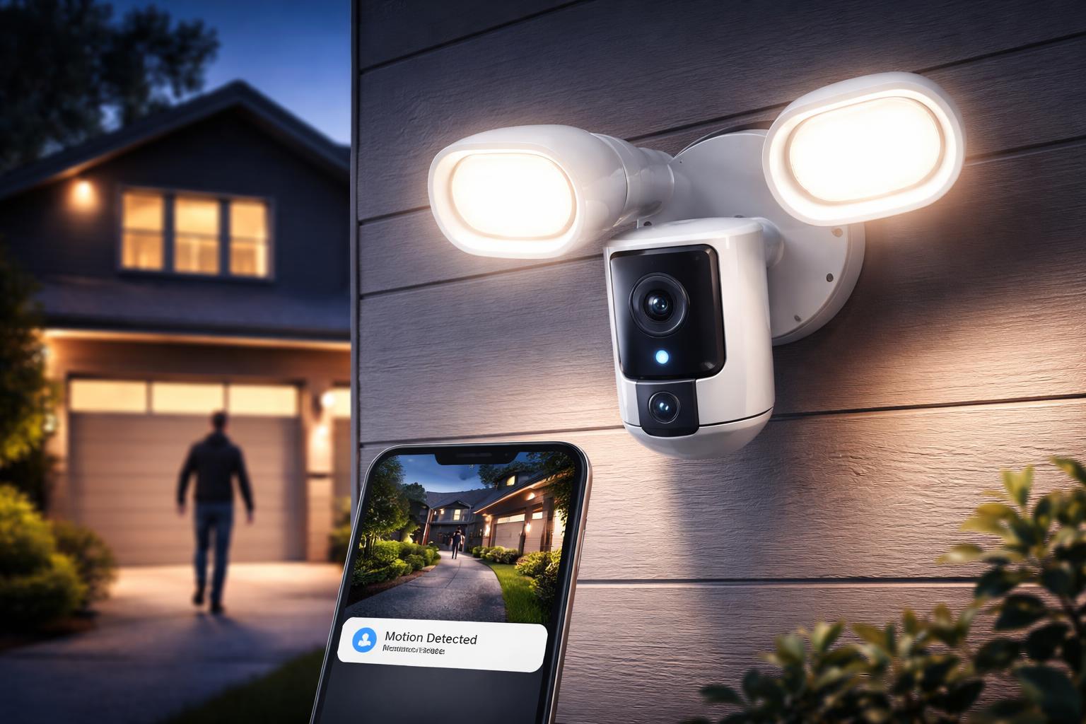 Best Smart Floodlight Cameras in 2026: Motion-Activated Security With Built-In Lights
